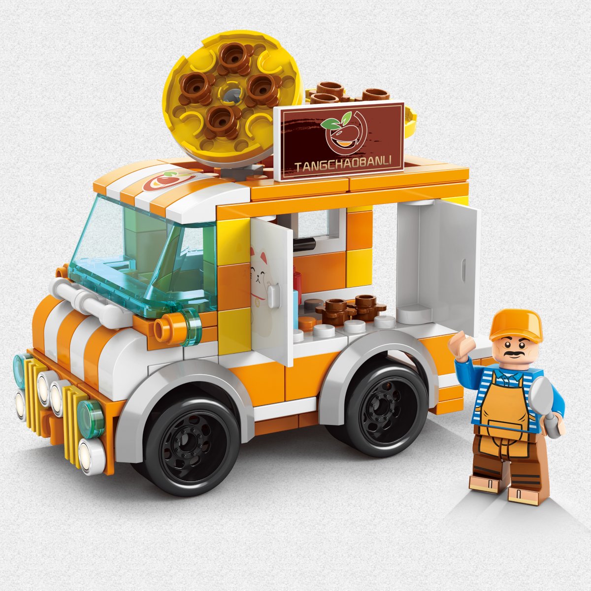 Blocos de Montar Carrinho de Frutas - Bloxi 160pçs