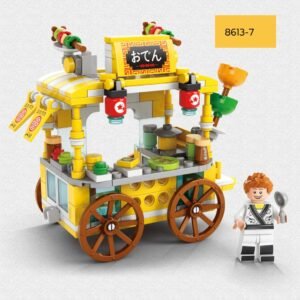 Blocos de Montar Carrinho de Espetinhos - Bloxi 188pçs
