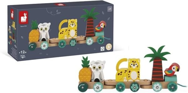 Trenzinho De Montar Para Passeio 11Pçs Janod - Brinquedo Montessori - Image 2