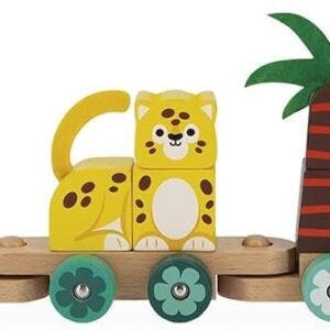 Trenzinho De Montar Para Passeio 11Pçs Janod - Brinquedo Montessori