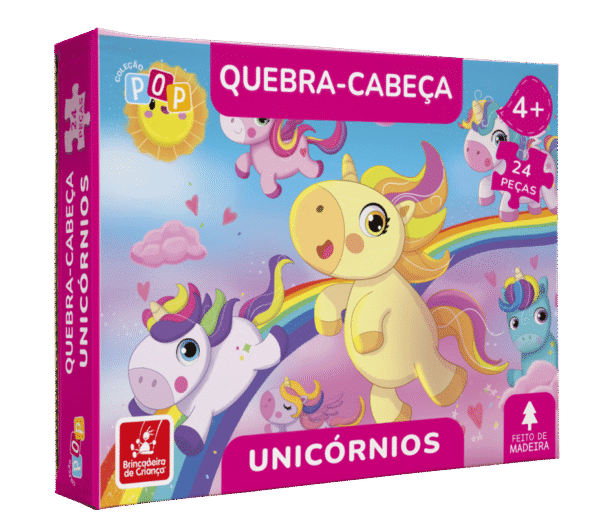 Quebra Cabeças 24 Peças Unicórnio Coleção POP Divertido - Image 2