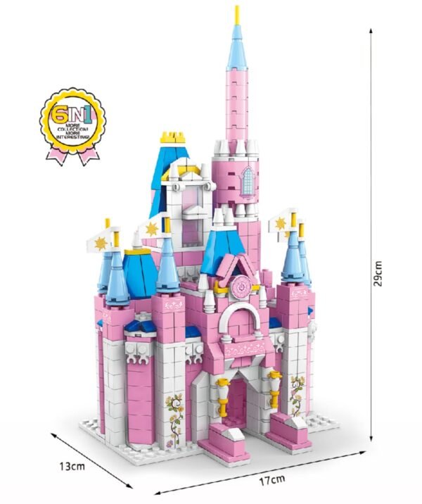 Blocos De Montar Castelo Da Princesa Bloxi 1000 pcs 6 em 1
