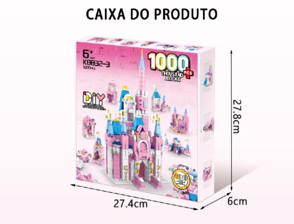 Blocos De Montar Castelo Da Princesa Bloxi 1000 pcs 6 em 1 - Image 5