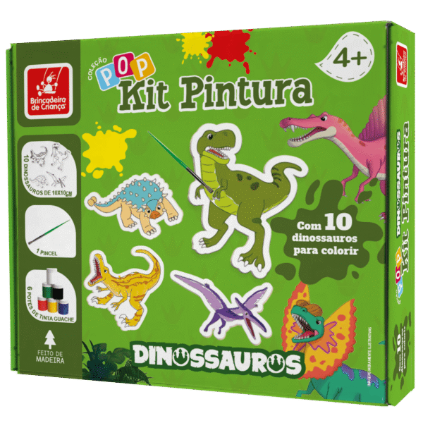 Kit de Pintura Coleção Pop Dinossauros