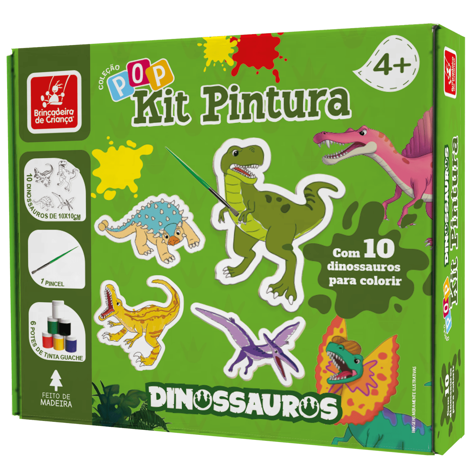 Kit de Pintura Coleção Pop Dinossauros