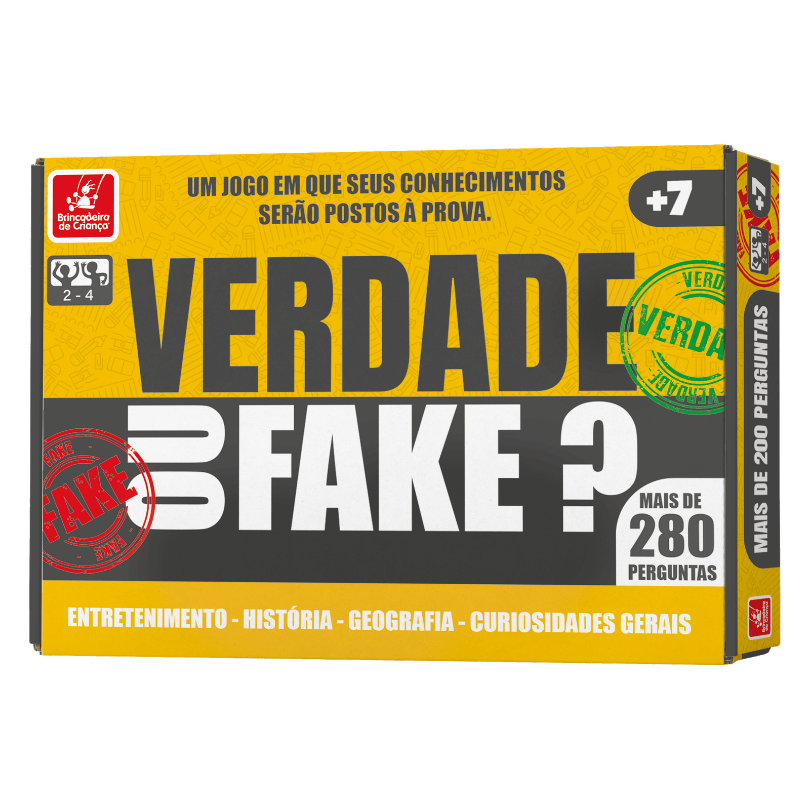 Jogo de Tabuleiro Verdade ou Fake?