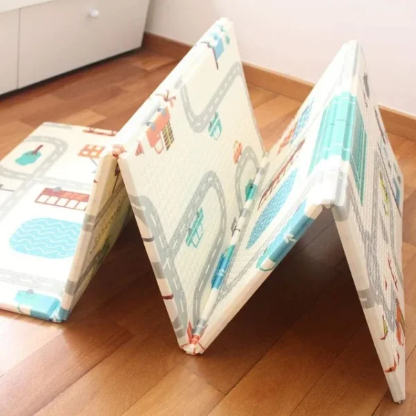 Tapete Infantil Dupla Face Medida 150x200cm Espessura 0,8cm Cidade e Floresta - Image 6