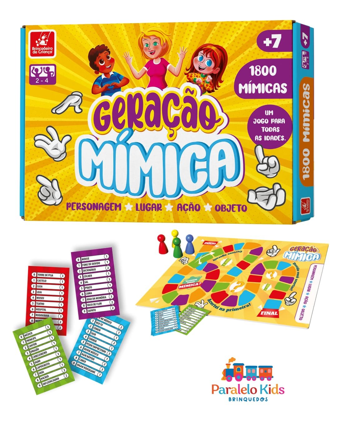 Jogo de Tabuleiro Geração Mímica - Brincadeira de Criança