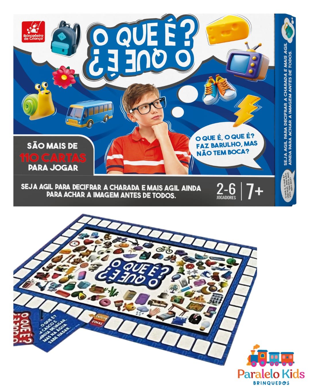 Jogo O Que É O Que É? Brincadeira De Criança 2 à 6 Jogadores