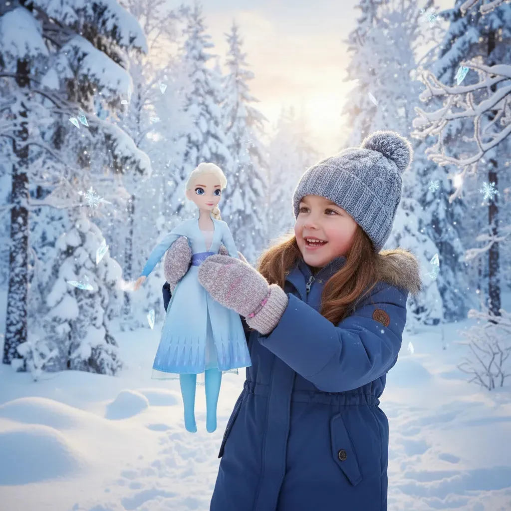 Boneca Original Elsa Frozen 2 Articulada 55cm - Imagem 5