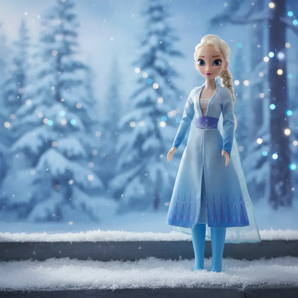 Boneca Original Elsa Frozen 2 Articulada 55cm - Imagem 4