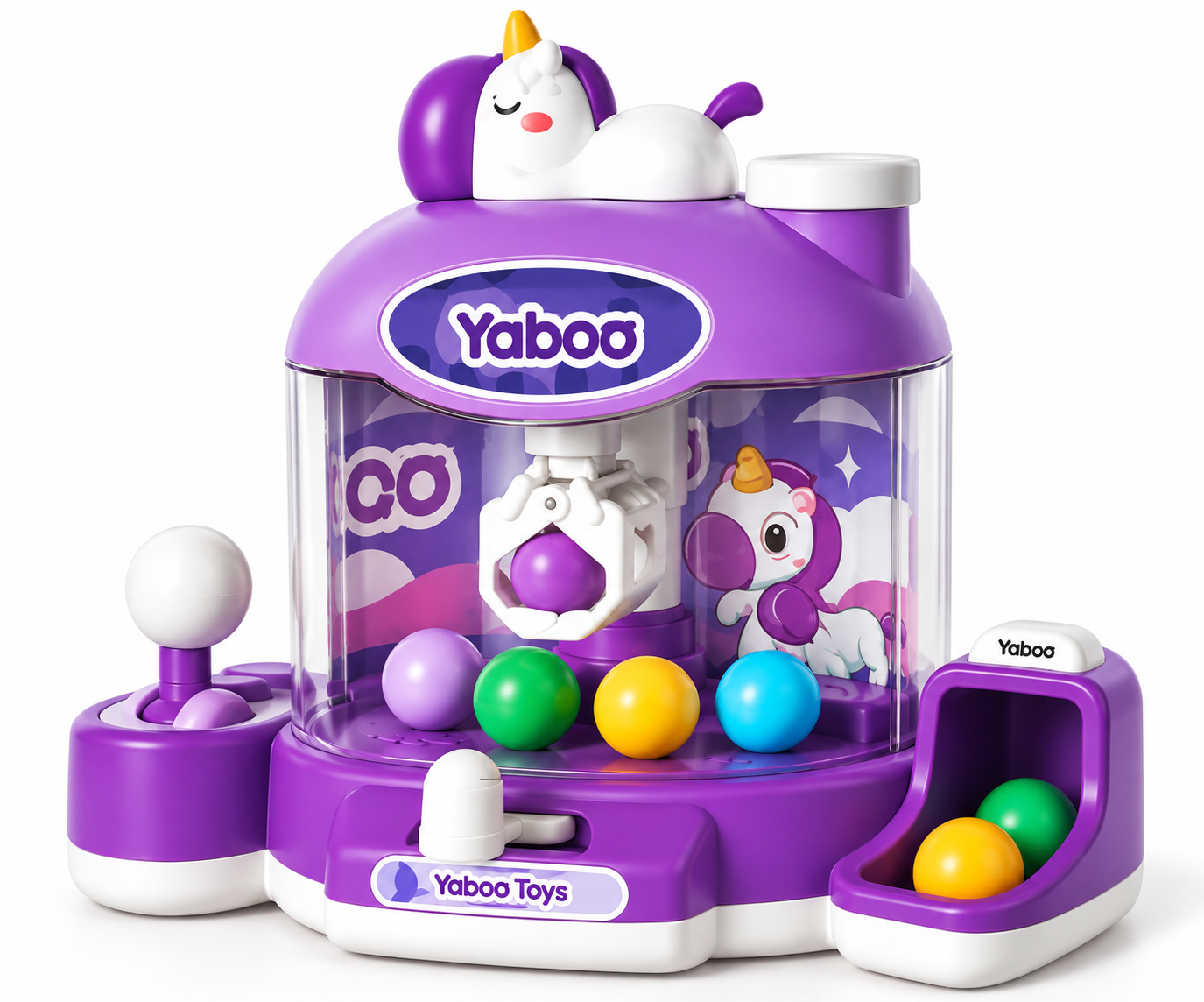 Máquina de Garra Infantil Unicórnio com Luz e Som LILÁS