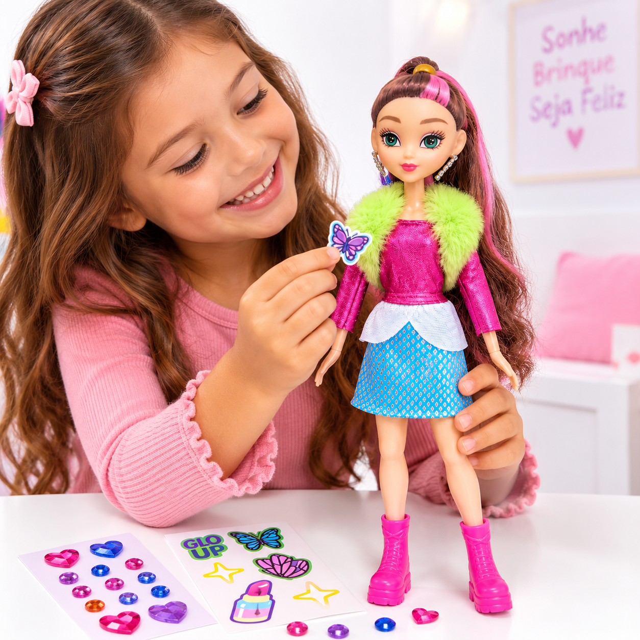 Boneca Fashion Glo-Ui Girls