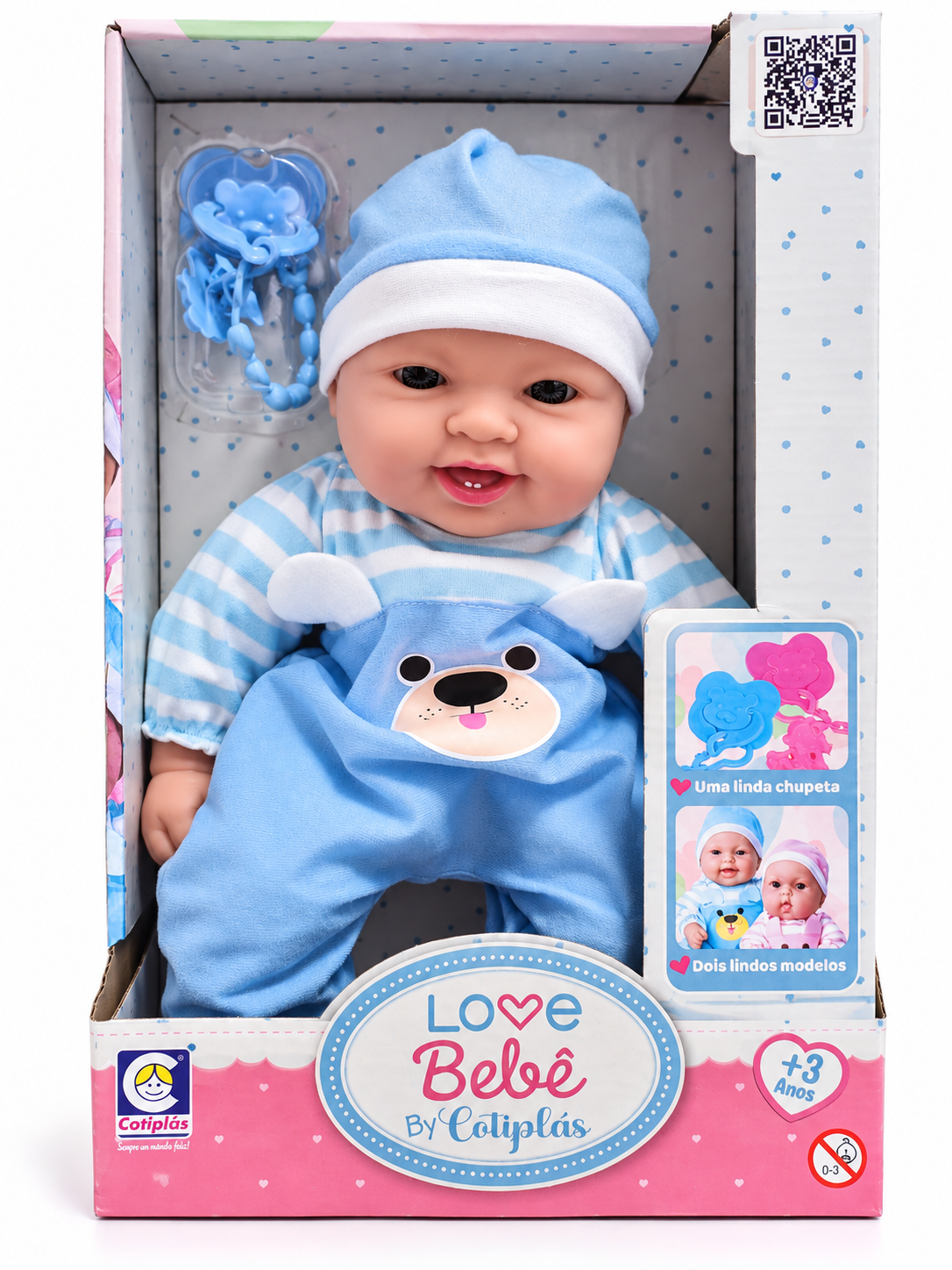 (ESGOTADO) Boneco Love Bebê Cotiplás com Chupeta - Imagem 2