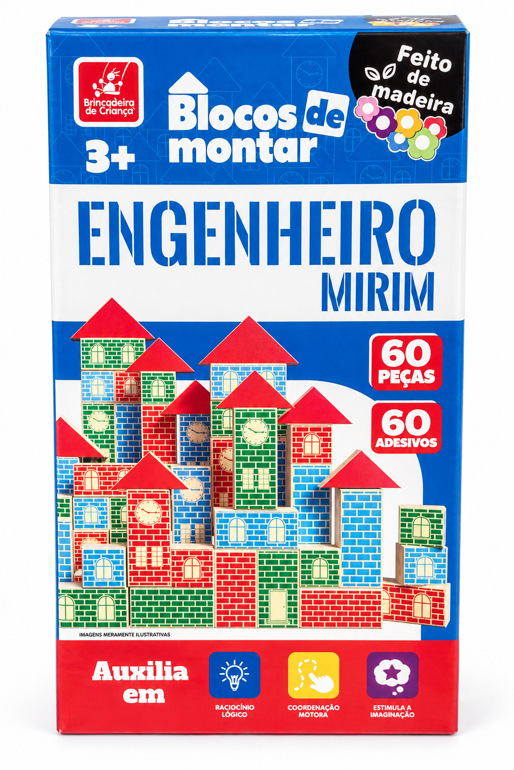 Blocos de Montar - Engenheiro Mirim 60pçs - Imagem 3