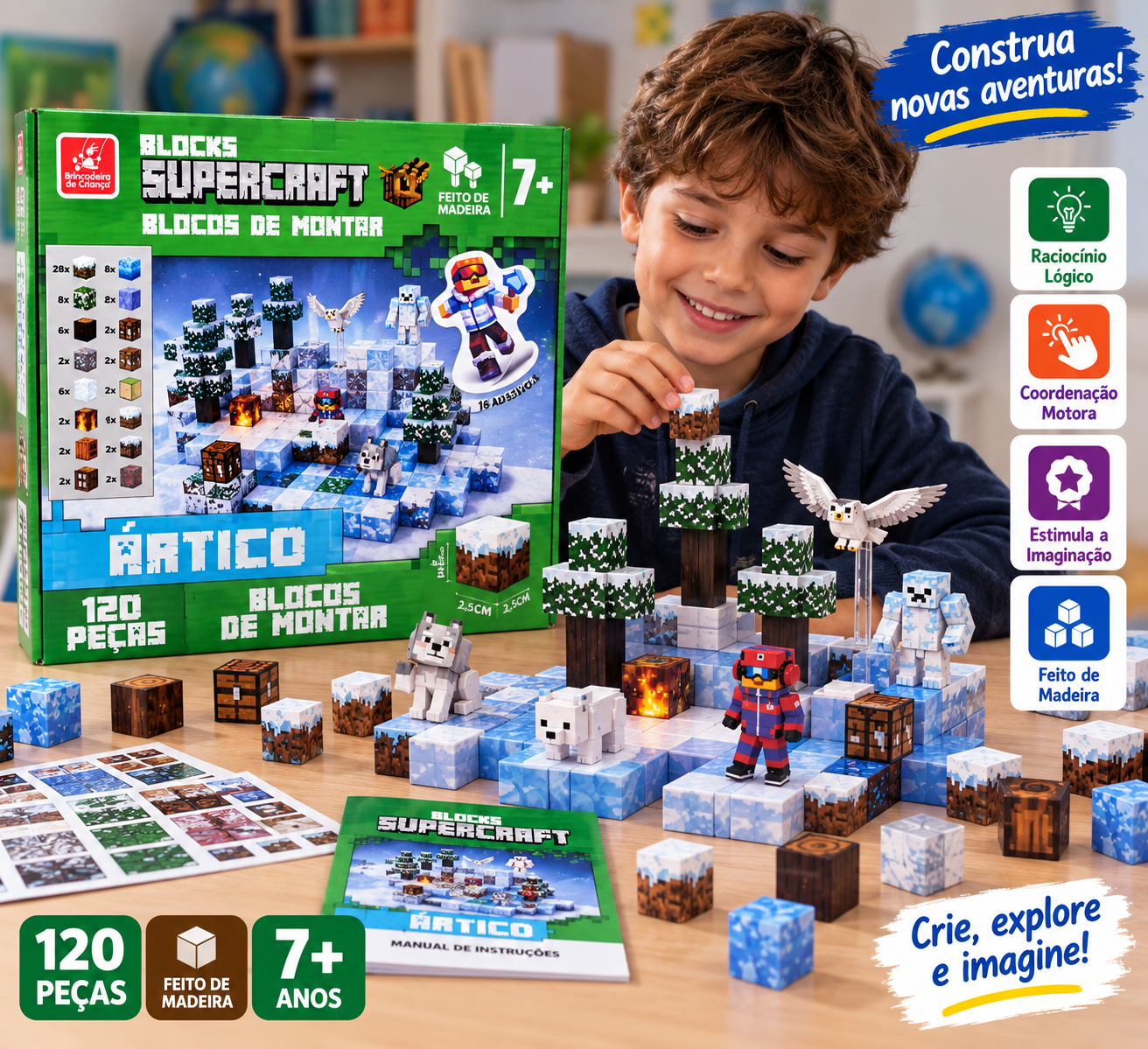 Blocos de Montar Supercraft - Ártico - Imagem 2