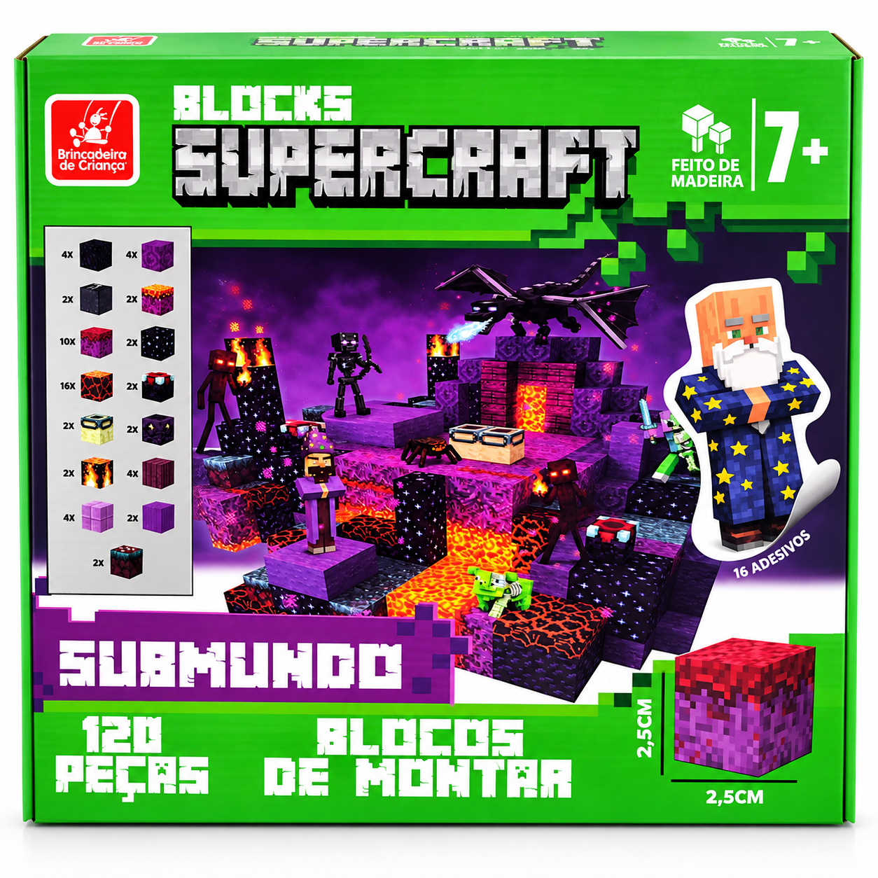Blocos de Montar Supercraft - Submundo
