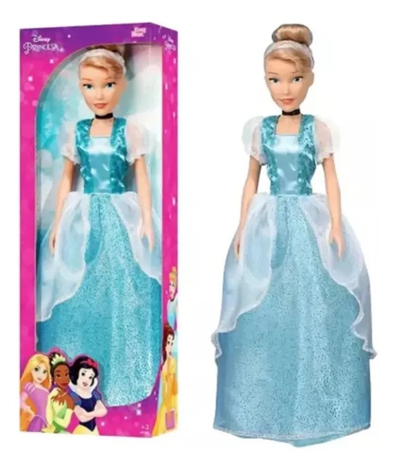 Boneca Cinderela Mini My Size Princesa Disney - 55cm