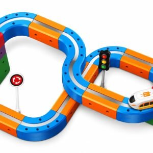 Pista Magnética de Blocos com Trem 48pçs